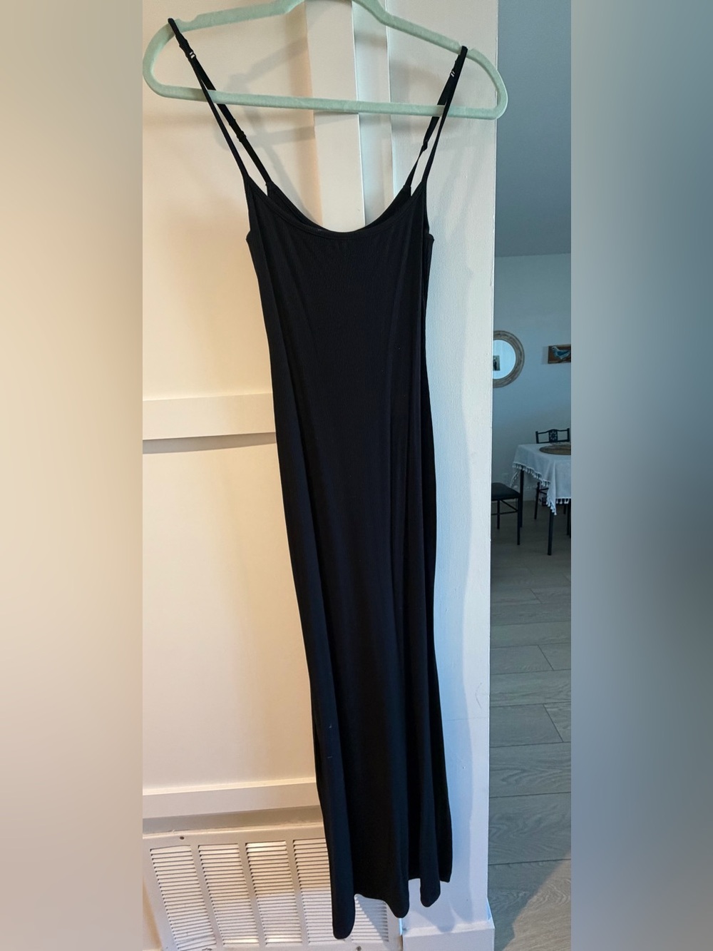 SKIMS Soft Lounge Petite Long Slip Dress Onyx